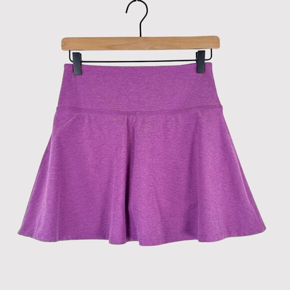 Beyond Yoga Skirt Purple Spacedye Tie Breaker Circle Mini Skort Tennis Small - Picture 2 of 10